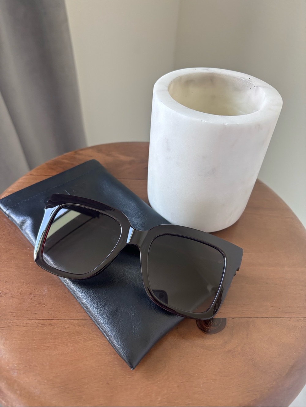 Quay Australia Black Oversized Square Sunglasses